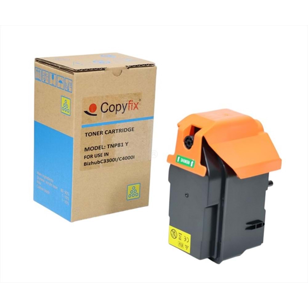 KN, TNP-81Y Sarı Copyfix Toner, BIZHUB C 3300 I, BIZHUB C 4000 I, YCF