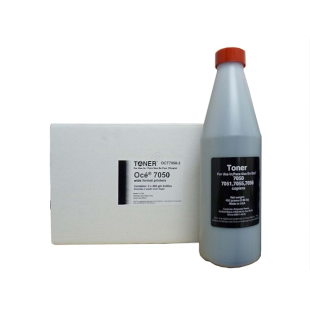 Oce TDS 100 Toner, TDS 7050, TDS 7051, TDS 7055, TDS 7056, (25001867), 1060023044, 400 gr, Bottle, (Made in USA)