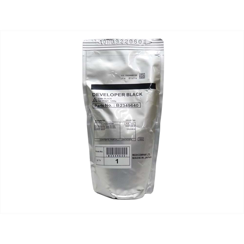 Ricoh TYPE 27 Developer, MP 1100, 1350, 9000, 9001, B2349640, Orjinal