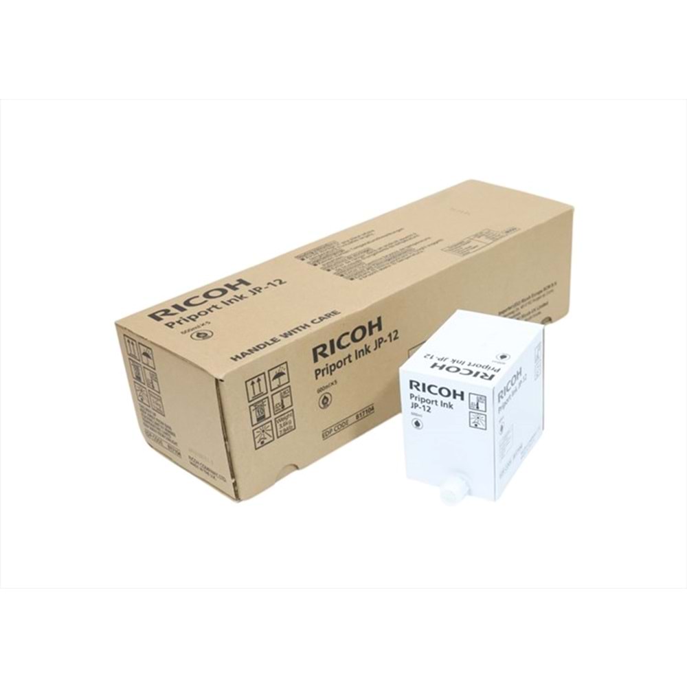 Ricoh JP-12 Orjinal Mürekkep, DX 3340, JP 1235, JP 1250, JP 3000, Orjinal