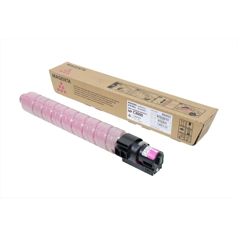 Ricoh MP C2000 Kırmızı Toner, AFICIO MP C 2000, MP C 2500, MP C 3000, 888642, Orjinal