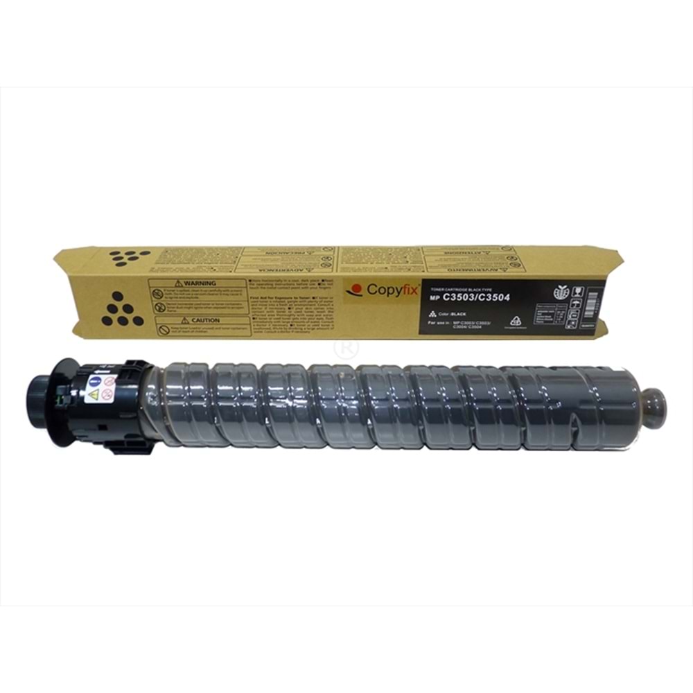 Ricoh TYPE MP C3503 Siyah Copyfix Toner, MP C 3003, MP C 3004, MP C 3503, MP C 3504, YCF