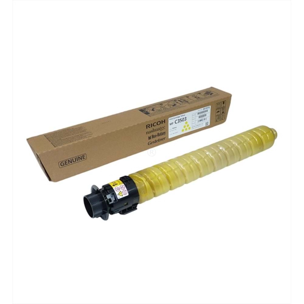 Ricoh TYPE MP C3503 Sarı Orjinal Toner, MP C 3003, MP C 3004, MP C 3503, MP C 3504, 841818, 370 GR.Orjinal