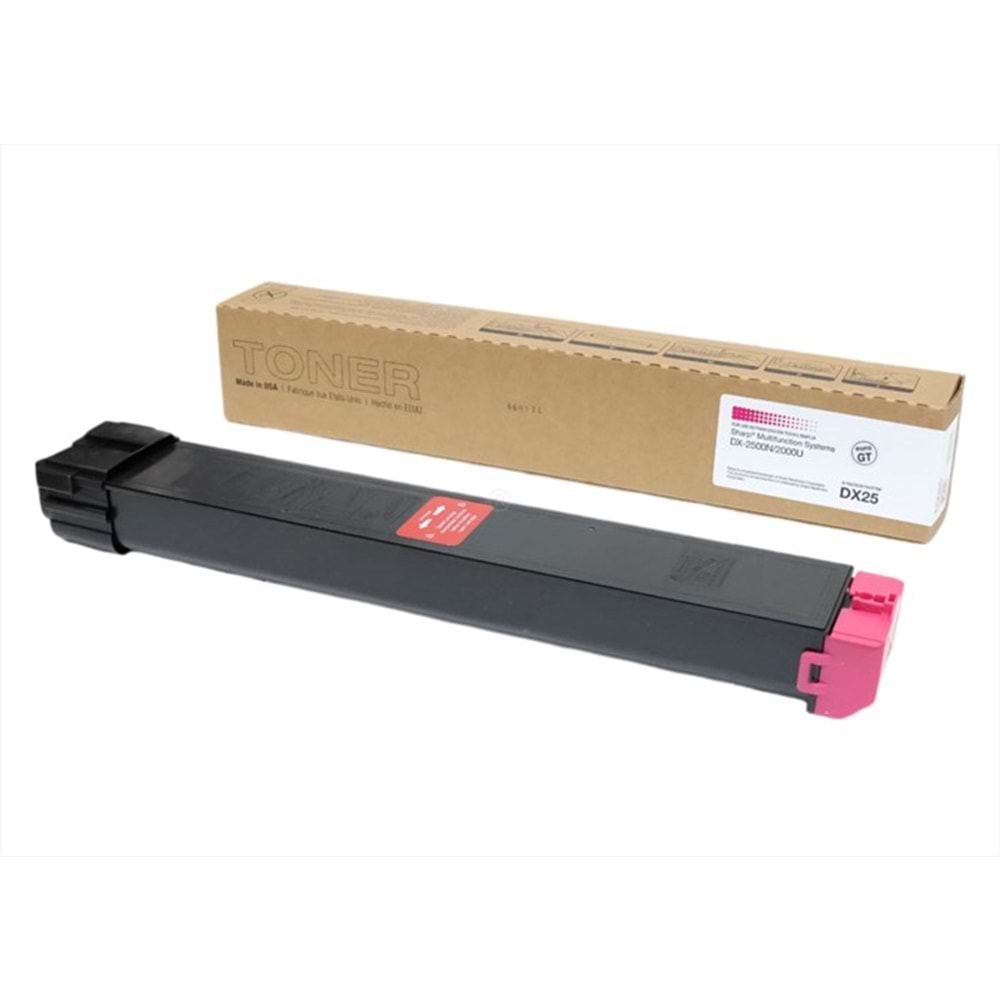 Sharp, DX C2500 Kırmızı Muadil Toner, DX 2000 U, DX 2500 N, DX-25GTMA, (Made in USA)