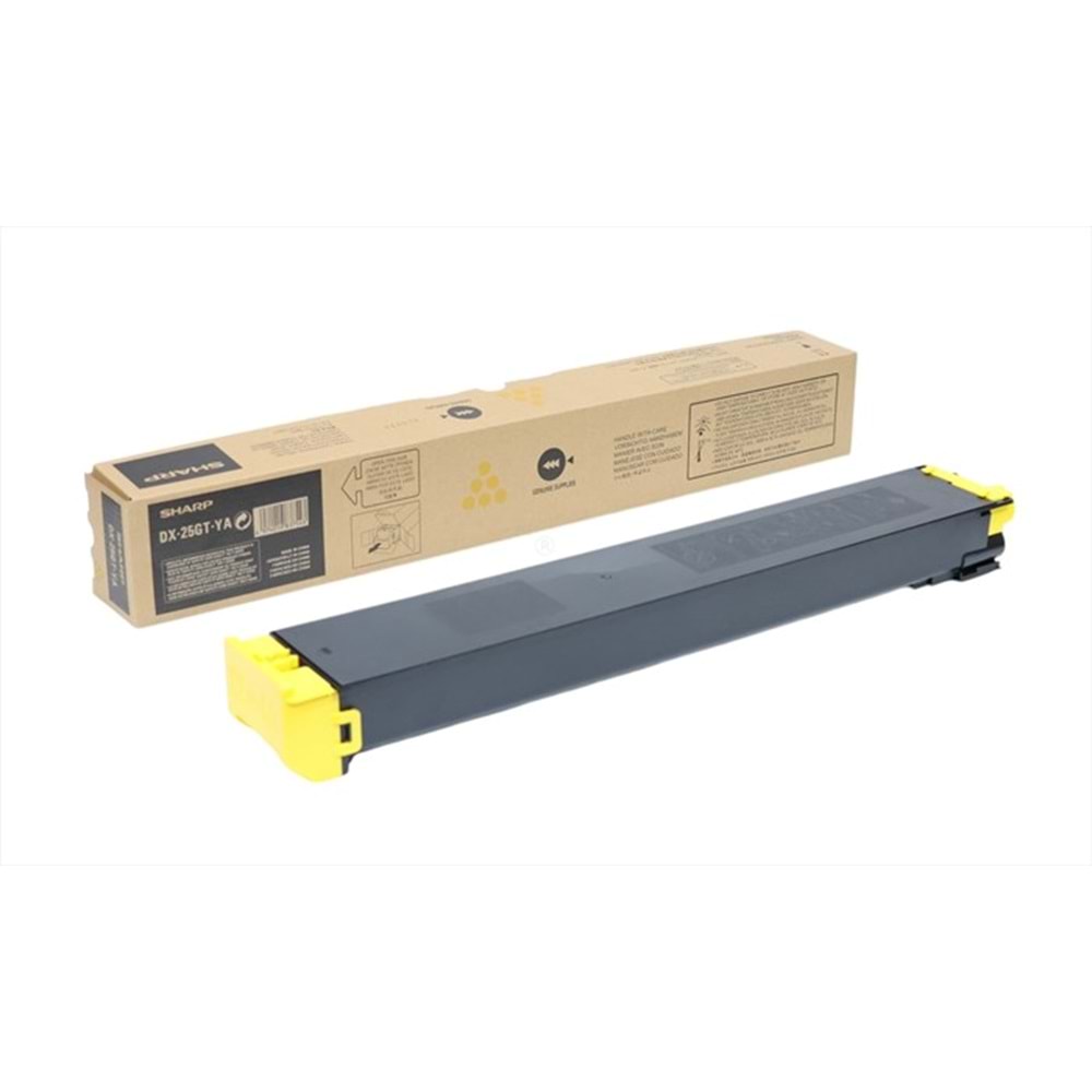 Sharp DX C2500 Sarı Toner, DX 2000 U, DX 2500 N, DX-25GTYA, 7K, Orjinal