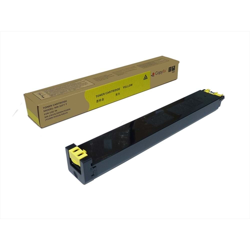 Sharp MX 2301 Sarı Copyfix Toner , MX 2301 , 2600 , 3100 , 4100 , 4101 , 5000 , 5001 , MX-31GTYA , YCF