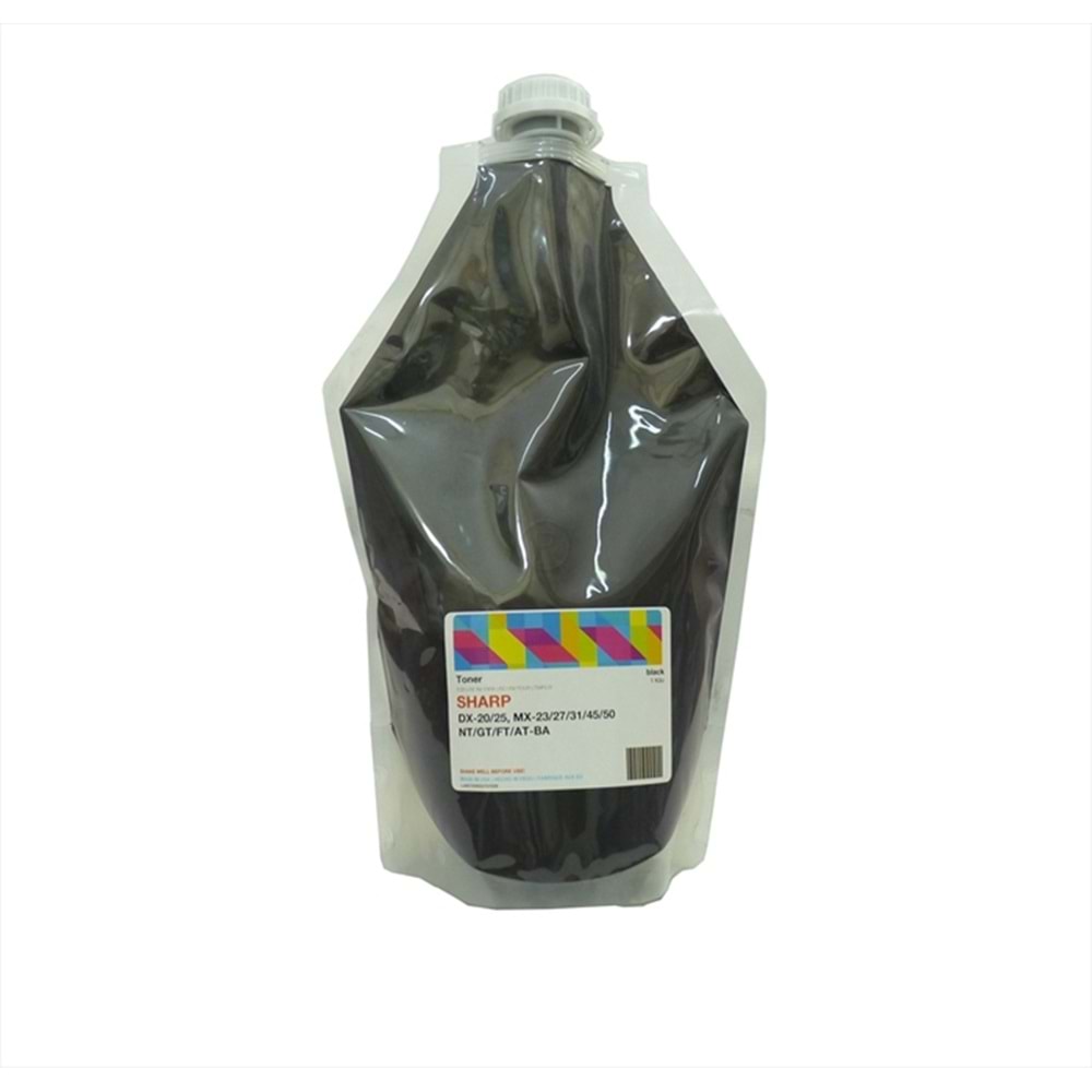 Sharp Siyah Dolum Toneri, Universal, MX-23, MX-27, MX-31, MX-36, MX-51, DX-25, 1KG, Poşet (Made in USA)