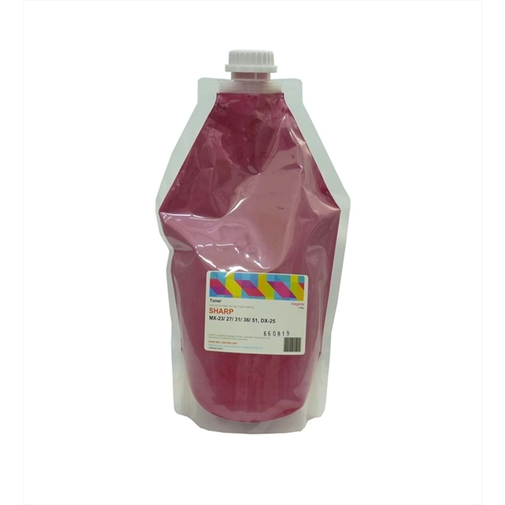 Sharp Kırmızı Dolum Toneri, Universal, MX-23, MX-27, MX-31, MX-36, MX-51, DX-25, 1KG, Poşet (Made in USA)